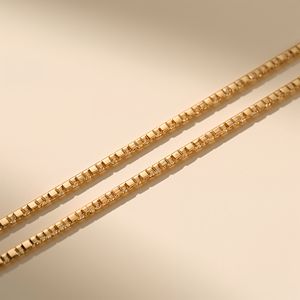 Pulsera de Cadena de Caja de Oro Sólido de 18K y Platino, Joyería Fina de Lujo Moderna, OEM - Product Image 2