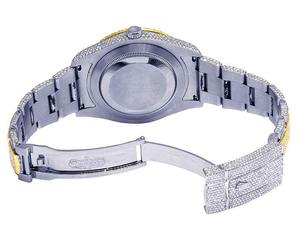 Montre-bracelet de luxe pour homme en acier, style Hip Hop, avec quartz doré, mouvement automatique, et diamants Moissanite VVS1, bijou de mode - Product Image 2