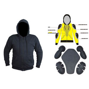 Sweat à capuche unisexe pour moto, niveau de protection CE 2, hiver, automne, coupe-vent, grande taille, fabricant OEM au Pakistan - Product Image 5