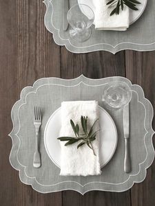 ผ้าปูรองจานผ้าลินินปักอเนกประสงค์เหมาะสำหรับรับประทานอาหารในร่มกลางแจ้งปิกนิกงานเลี้ยงน้ำชาสีน้ำตาลและงานเฉลิมฉลอง - Product Image 6