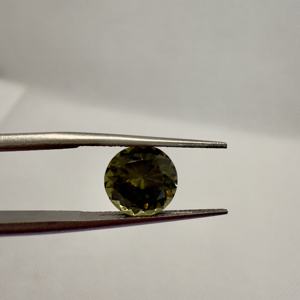 Zirconitas verdes facetadas, fabricación de joyas de alta calidad, piedras preciosas facetadas de corte redondo, piedras sueltas, piedras preciosas de 3,23 quilates - Product Image 5