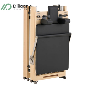 Máquina <span class=keywords><strong>de</strong></span> Pilates Reformer <span class=keywords><strong>de</strong></span> Madera <span class=keywords><strong>de</strong></span> Arce Plegable, <span class=keywords><strong>de</strong></span> Alta Precisión y Montaje Rápido en 1 Minuto, para Entrenamiento <span class=keywords><strong>de</strong></span> Core - Product Image 2