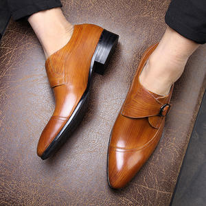 Chaussures de ville respirantes en toile avec semelle intérieure absorbant la transpiration et semelle souple, chaussures habillées pour hommes en cuir - Product Image 3