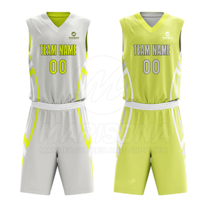 Best Quality <b>Light</b> Weight Reversible Basketball Uniform New Design Wholesale Reversible Basketball Uniform - Product Image 2
