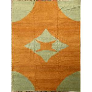 Tapis de Peshawar et de Khotan noué à la main, unique en son genre, 13'9 x 10'0 Pes_Kho_194 - Product Image 1