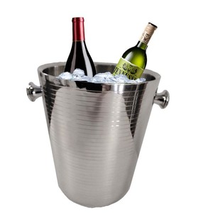 Decoración de mesa de Bar, cubo de hielo de Metal antiguo, venta al por mayor, vajilla de acero inoxidable, bañera de hielo decorativa para botellas de cerveza - Product Image 6