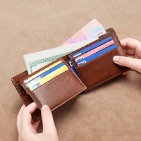 Dompet pendek pria Fashion baru dompet saku dompet bisnis modis dompet saku kulit voilats