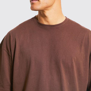 T-shirts surdimensionnés vintage pour hommes T-shirt à manches courtes en coton Baggy Crewneck Streetwear délavé à l'acide - Product Image 3