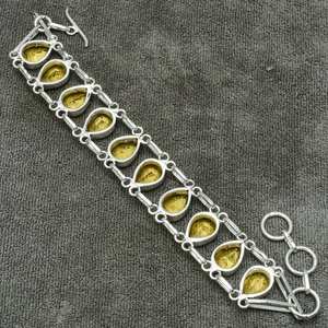 Citrine 925 plata esterlina pulsera hecha a mano elegante fiesta joyería regalo para mujeres cristiano mamá - Product Image 6