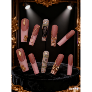 Uñas Postizas Pink Fortune Royale - Product Image 1