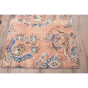 3.2x4.3 ft Turkish Rug, Rug, <b>Red</b> Animal Print Rug <b>Wool</b> - Product Image 2