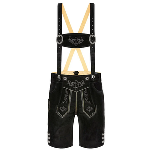Bavarian Garments New Arrival <b>Men</b> Hot Traditional Octoberfest Bavarian Lederhosen <b>Shorts</b> Custom Unique Lederhosen <b>Shorts</b> - Product Image 1