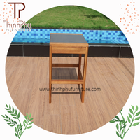 Tabourets de bar modernes et écologiques en bois et métal, design durable, fabrication vietnamienne, emballage en carton