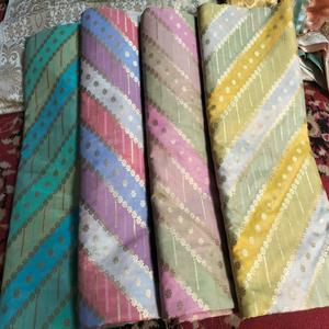 Premium Brocade <b>Silk</b> <b>Fabric</b> Elegant Designs for Fashion & Decor High Quality Brocade <b>Silk</b> Material Rich Texture & Shine - Product Image 2