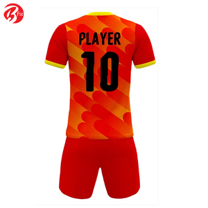 Impresión por sublimación 100% poliéster Francia camisetas de fútbol manga corta equipo entrenamiento buena calidad conjuntos de uniformes de fútbol - Product Image 3