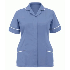 Mujeres enfermeras túnica uniforme clínica cuidado solapa ropa protectora Tops verano señoras de talla grande Sexy Scrub trabajo enfermera uniforme nuevo - Product Image 2