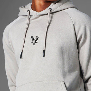 Comfortable Plus Size Hoodie and Matching Shorts <b>Set</b> 100% Cotton Quick Dry Fabric for Gym Sports Casual Wear Men's - Product Image 3