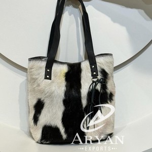 ใหม่จริงทําด้วยมือหนังวัวขอบตะวันตก Tote กระเป๋าร้อนขายกระเป๋าสะพายสไตล์หรูหรากระเป๋าช้อปปิ้งสําหรับสตรีใช้ - Product Image 1