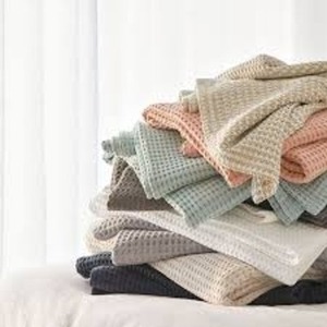 ผ้าห่มผ้าฝ้ายทอวาฟเฟิลสำหรับโรงพยาบาลผ้าห่มผ้าฝ้ายรักษาความอุ่นผ้าฝ้ายผ้าฝ้าย100% แบบสั่งทำผ้าห่มสำหรับเล่นโยคะโดย Hi - Product Image 5