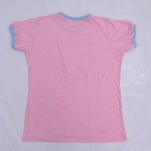 Camiseta informal de manga corta con cuello redondo para chicas, ropa de calle estampada con logotipo ajustado y transpirable, ropa de uso diario - Product Image 5