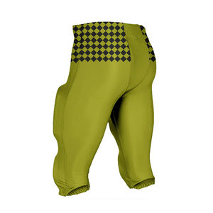 2025 Último diseño 5 pantalones integrados de fútbol americano acolchados a la venta precio razonable pantalón de faja de fútbol en Color sólido - Product Image 5