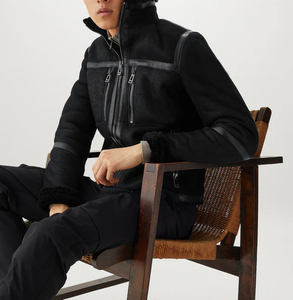 OEM Custom <b>Men's</b> <b>Suede</b> <b>Leather</b> <b>Jacket</b> Best Price Wholesale Lightweight Hooded Collar Pocket Decoration Pakistan Style for Winter - Product Image 4