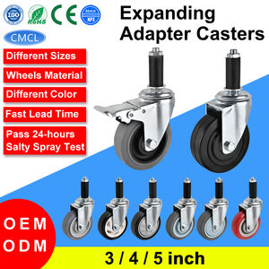 Adaptador Expansor para Rodízios de 5 Polegadas, Haste de 22mm para Prateleiras de Ferro, Mesas de Trabalho Industriais, Fixadores de Tubos, Expansor de Tubo de PVC, Rodízio para Carrinho - Product Image 2
