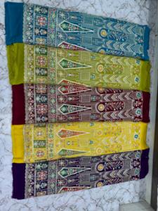 Georgette Chiffon Fabric Width with Multi Thread Sequence Work Premium Quality Textile Raw <b>Material</b> for Garments and Dresses - Product Image 3