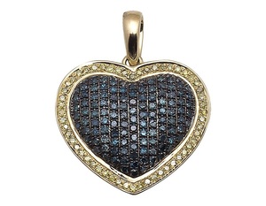 Pendentif en forme de cœur unique avec diamants moissanite glacés Breloque en argent hip hop pour hommes et femmes - Product Image 1