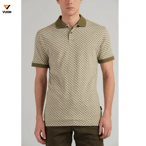 Polo de golf informal personalizado para hombre, 80% poliéster orgánico, 20% licra, alta impresión completa, sublimación, transpirable, a cuadros - Product Image 5