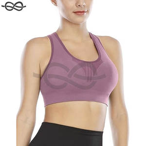 Sujetadores deportivos de alto impacto para mujer, sujetadores de entrenamiento de Yoga con espalda cruzada acolchada, soporte máximo durante actividades deportivas - Product Image 3
