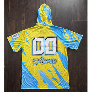 Uniformes de talla grande 7 en 7 transpirables de alta calidad, conjunto de Sudadera con capucha sublimada, logotipo impreso de tela de poliéster 100% - Product Image 2