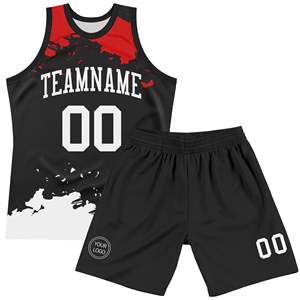 Uniforme de Baloncesto Personalizado de Alta Calidad para Hombre, Jersey y Pantalones Cortos de Entrenamiento Transpirables, Ligeros, Duraderos y de Secado Rápido con Logotipo Personalizado - Product Image 1