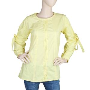 <b>Women's</b> Woven Top - <b>Yellow</b> - Product Image 4