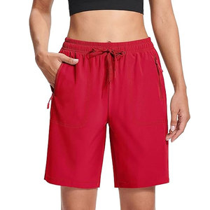 Shorts Deportivos para Mujer, Cintura Alta, Elásticos, Cómodos, de Secado Rápido, Ecológicos, de Alta Calidad, con Cierre de Cordón, en Spandex/Poliéster - Product Image 1