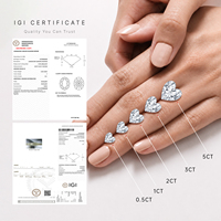 Bague pour femme en or blanc 18 carats avec diamant de laboratoire, pierre centrale taille cœur, accent feuille florale marquise, bande pavée, bague tendance