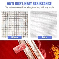 Maille de sécurité pour fenêtre en fil tissé d'acier inoxydable de qualité marine durable
