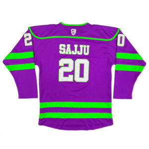 Venta al por mayor con logotipo personalizado deportes al aire libre entrenamiento ropa deportiva Hockey sobre hielo fútbol Jersey OEM nombre del equipo último diseño poliéster/algodón - Product Image 2