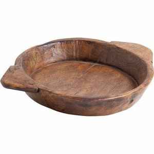 Bol à pâte en bois classique de grande taille, forme ronde, design moderne, vaisselle, bol à servir, bol à pâte pour la maison, l'hôtel et les restaurants - Product Image 1