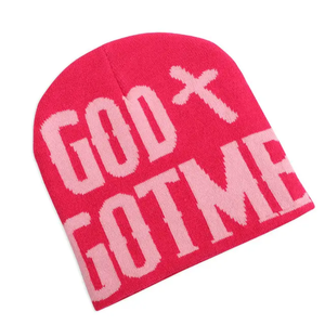 Fabricants de bonnets personnalisés à bas quantité minimale de commande partout dans le jacquard imprimé sans manchette casquette de crâne d'hiver sans manchette - Product Image 2