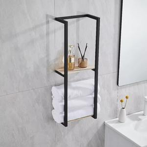 Porte-serviettes en métal de luxe durable avec une capacité de charge supérieure, accessoire de salle de bain écologique et antidérapant - Product Image 3