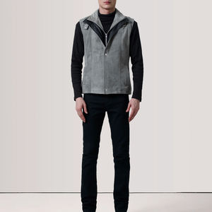 Chaleco de Motocicleta de Cuero para Hombre, Diseño Delantero y Trasero, Tallas Grandes, para Invierno y Verano, Mejores Precios Directo de Fábrica - Product Image 2