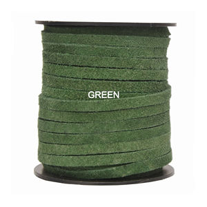 Tela de cordón de cuero sintético de gamuza plana de Color liso suave de 5mm y 10mm para fabricación de joyas DIY y accesorios fancycordsindia - Product Image 3