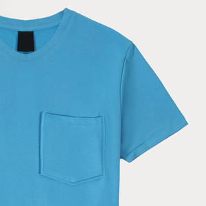 เสื้อยืดคอกลมแขนสั้นสีพื้นผ้าฝ้ายออร์แกนิคสำหรับ100% ฤดูร้อนออกแบบโลโก้ได้ตามต้องการ - Product Image 3