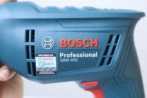 GBM 400 Marteau perforateur rotatif électrique professionnel avec fil de 20mm de diamètre maximum, puissant et compact, sans clé, facile et flexible - Product Image 3