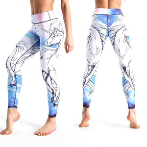 กางเกงออกกำลังกายผู้หญิงแบบสั่งทำ OEM พิมพ์ลายซิลค์สกรีน เอวกลาง ยืดได้ 4 ทิศทาง เหมาะสำหรับโยคะ ฟิตเนส วิ่ง ป้องกันแบคทีเรีย - Product Image 2