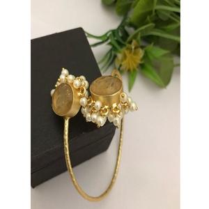 Elegant Royal <b>Freshwater</b> <b>Pearl</b> Open Cuff Luxury Antique <b>Pearl</b> <b>Bracelet</b> Antique Fusion <b>Freshwater</b> <b>Pearl</b> <b>Bracelet</b> For Women - Product Image 3