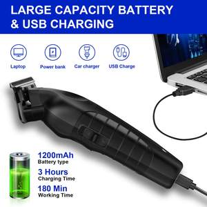 Máquina Cortadora de Pelo Profesional Inalámbrica Recargable por USB para Hombres, de Acero Inoxidable, Ajustable, Eléctrica, para Barba, Uso Doméstico - Product Image 4