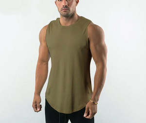 Camiseta sin Mangas Promocional al por Mayor, Personalizada, Camiseta sin Mangas para Hombre, Camiseta sin Mangas con Corte Profundo para Gimnasio, para Hombre y Mujer - Product Image 5