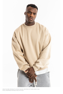 PromotionCustom 65% Coton 35% Polyester 320gsm O-cou Heather Sweatshirts avec logo personnalisé - Product Image 5